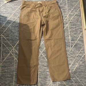 Weatherproof Tan Chinos Classic Straight-Leg Cotton
